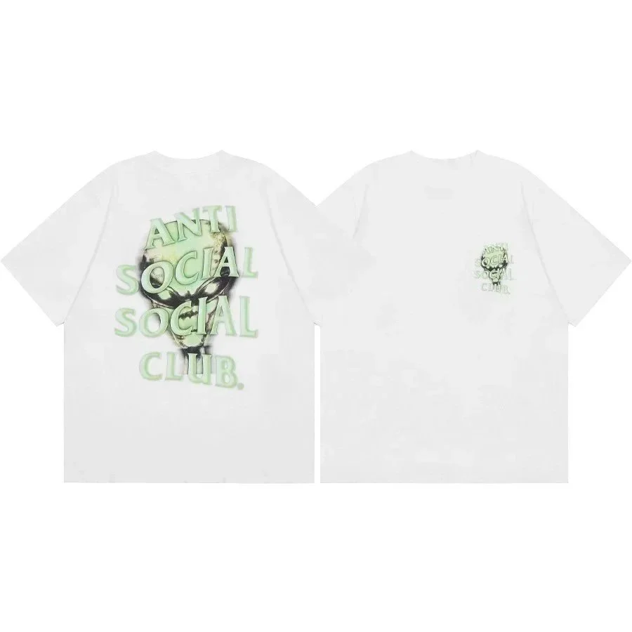 Anti Social Social Club Anti Social Social Club Alien Graphic T-Shirt White White - 1