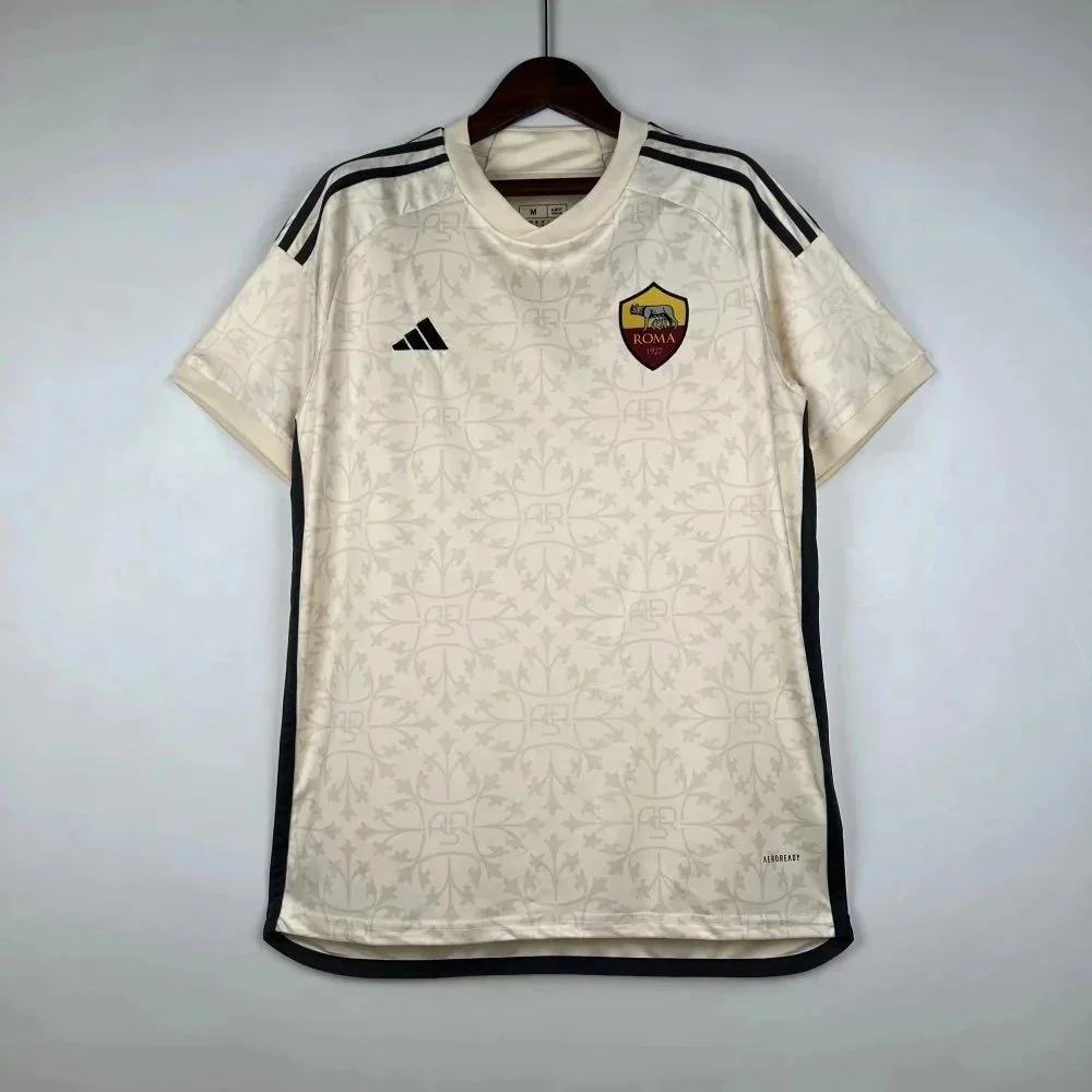 Adidas Adidas Roma Away Jersey White Black Soccer Shirt White - 1