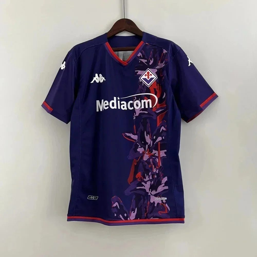 Kappa Kappa Fiorentina Away Jersey Purple Camo Soccer Shirt Purple - 1
