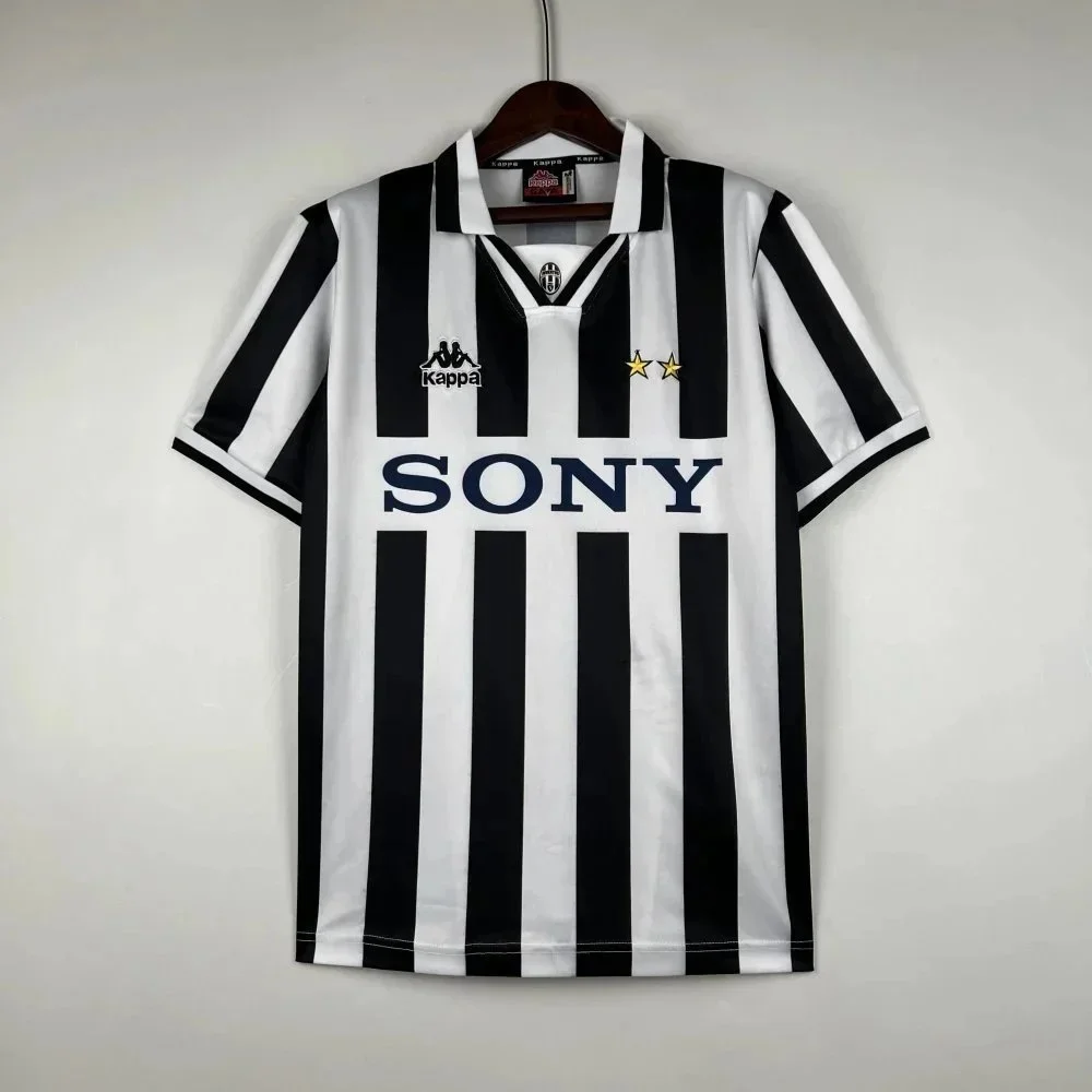 Kappa Kappa Juventus Black & White Striped Soccer Jersey Black - 1