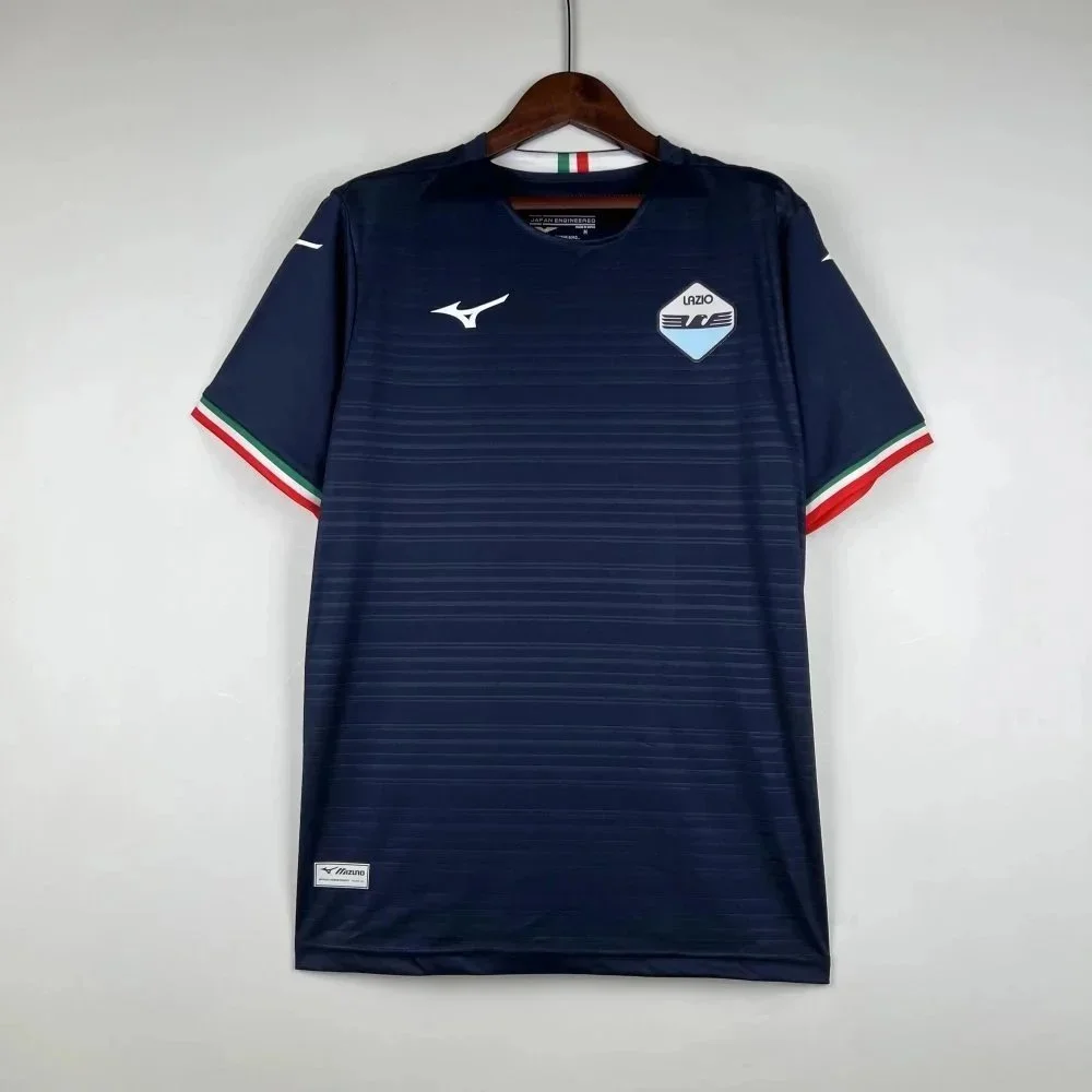 Mizuno Mizuno Lazio Away Jersey Navy Blue Football Shirt Navy