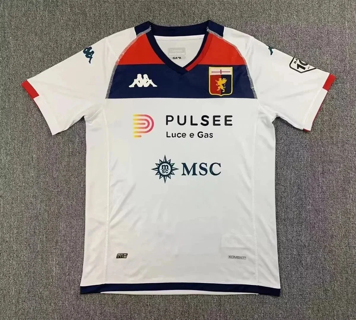 Kappa Kappa White Red Blue Football Jersey White - 1