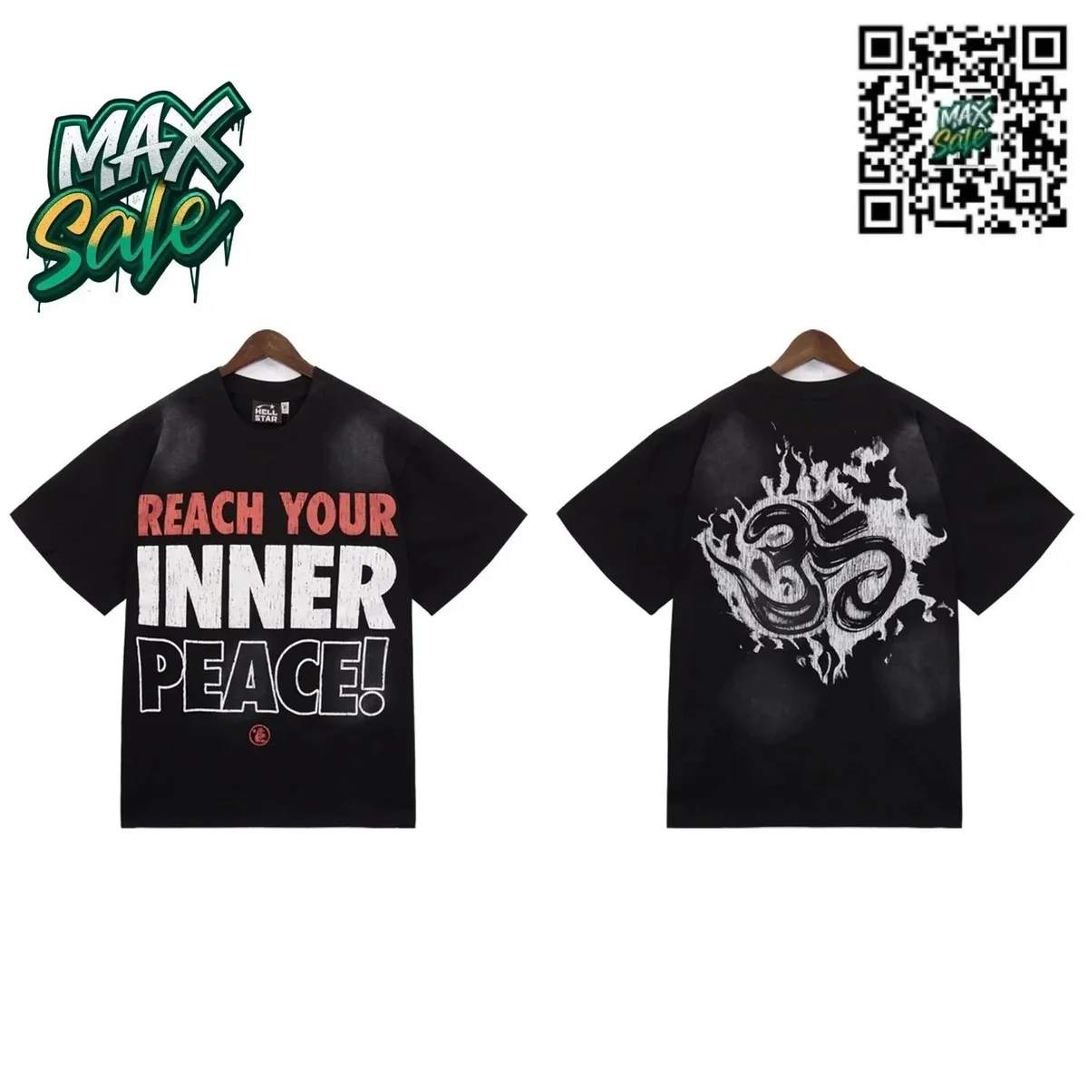 Trapstar Trapstar Reach Your Inner Peace Black T-Shirt Black - 1