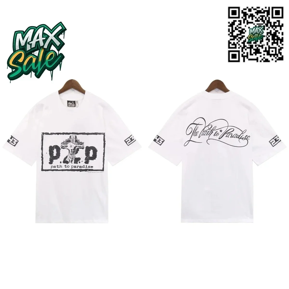 Trapstar Trapstar PEP Path to Paradise White T-Shirt White - 1