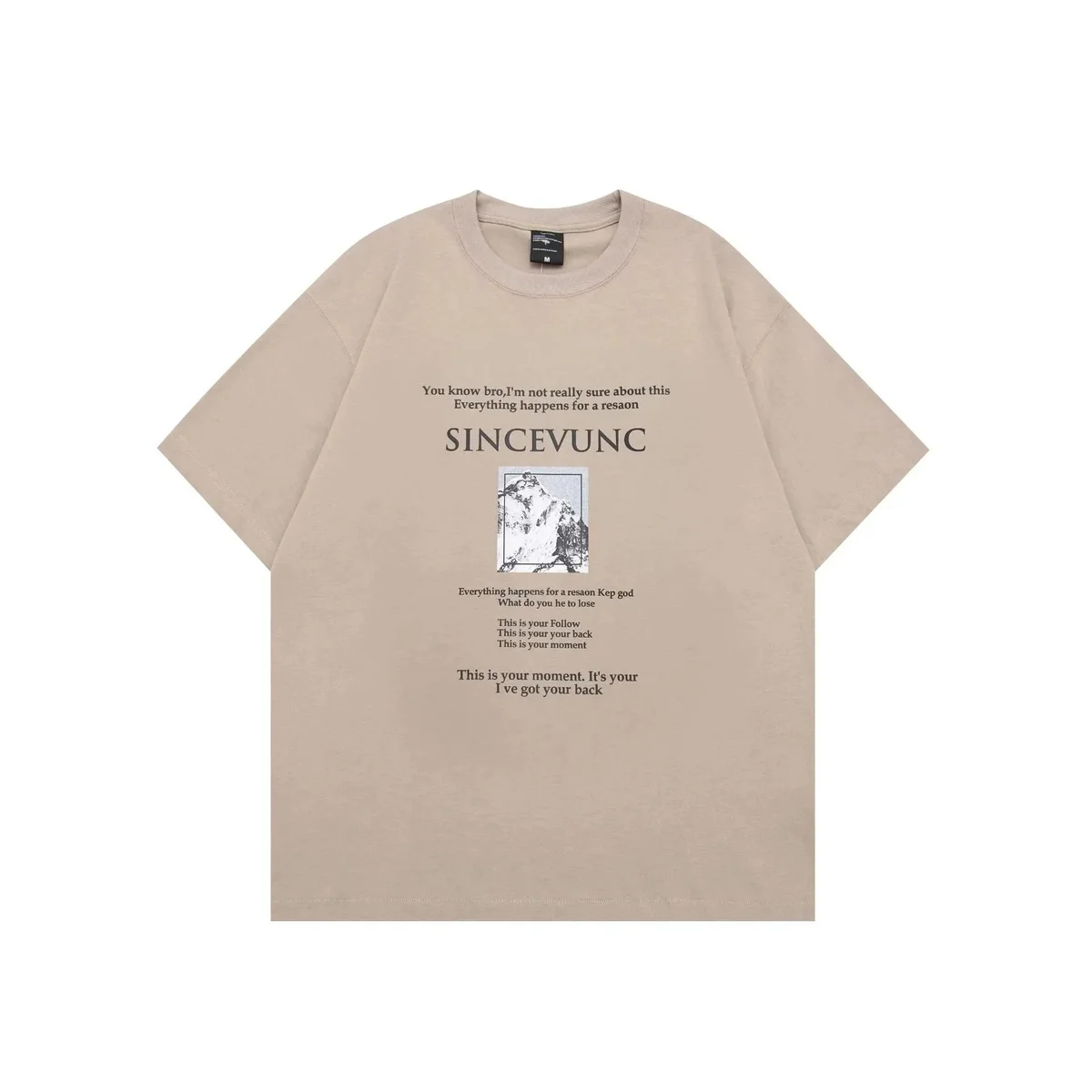 Other EP8 Camel Color T-Shirt with Graphic Print Beige - 1