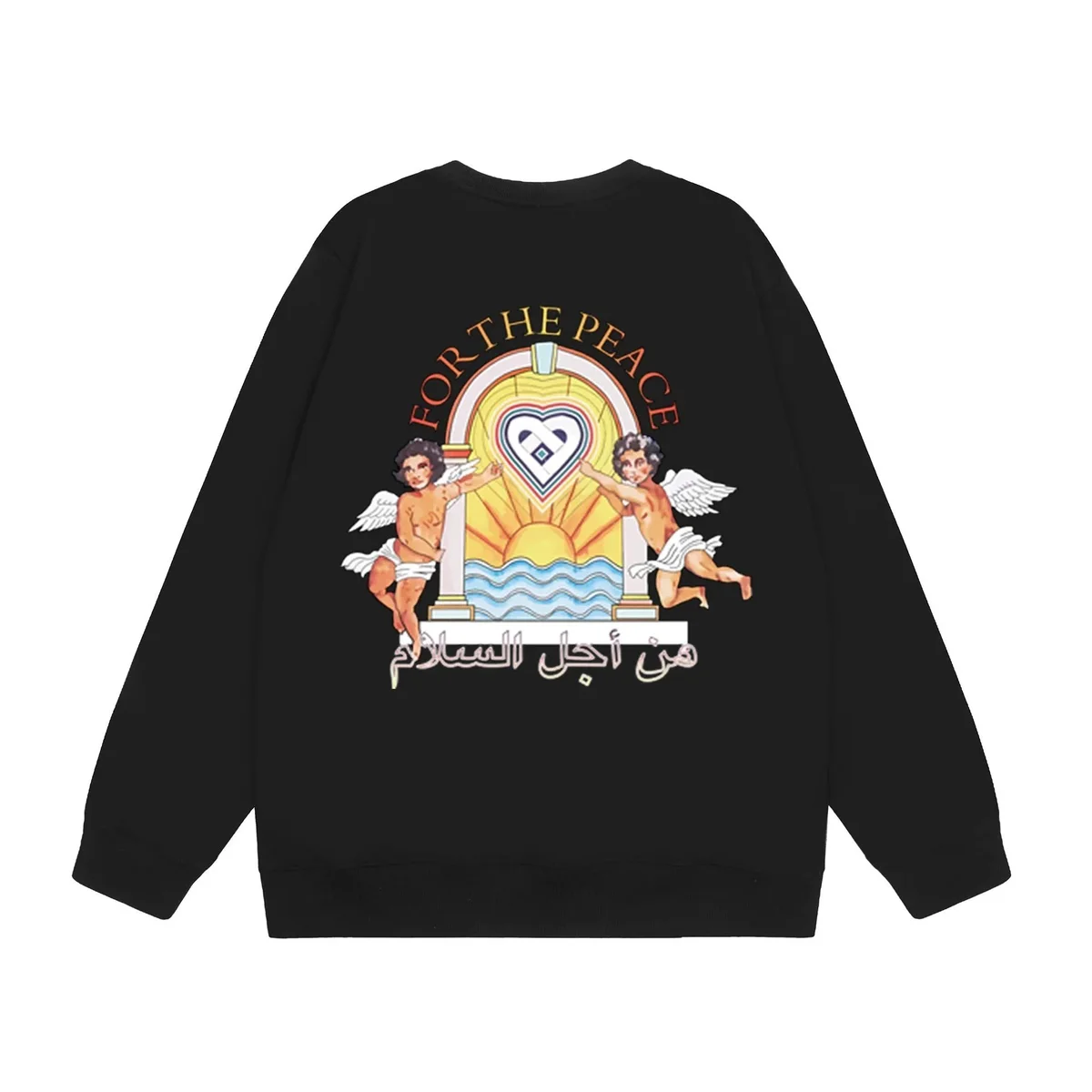 Other Unisex For The Peace Black Sweatshirt Black - 1