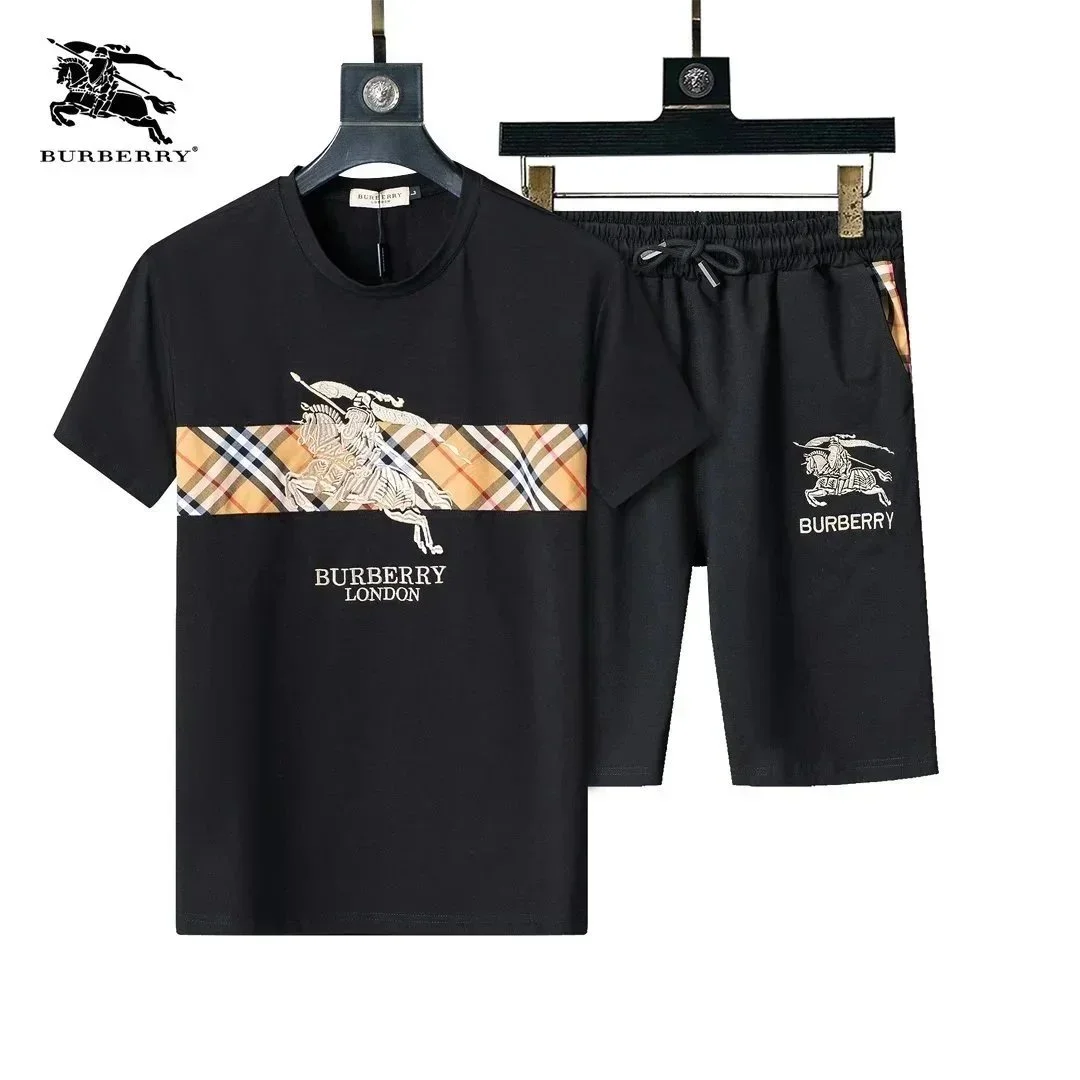 Burberry Burberry Black Equestrian Check Co-ord Set Black - 1