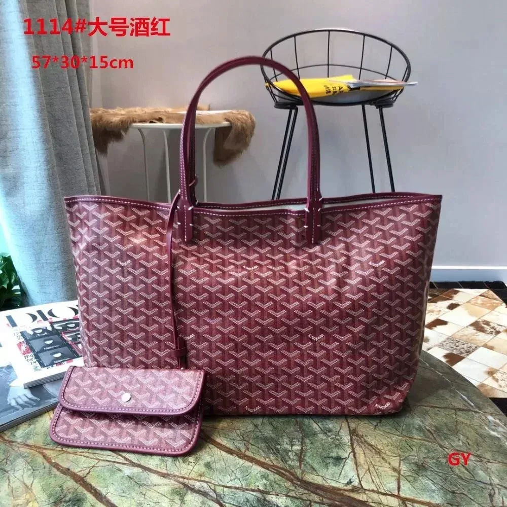 Goyard Goyard Saint Louis Large Bordeaux Tote Bag Red - 1