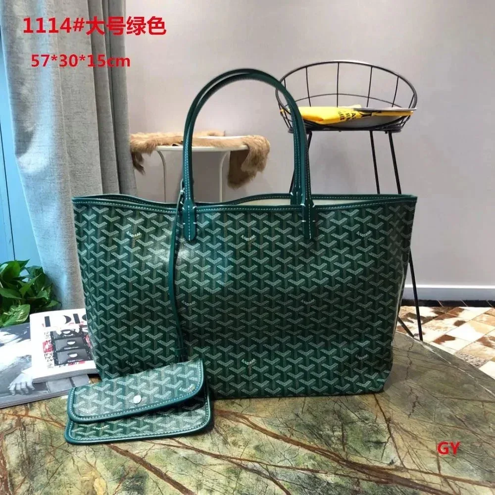 Goyard Goyard Saint Louis Large Green Tote Bag Green - 1