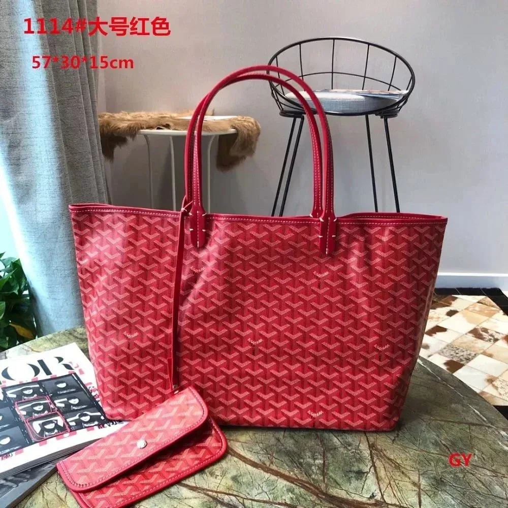 Goyard Goyard Saint Louis Large Red Tote Bag Red - 1