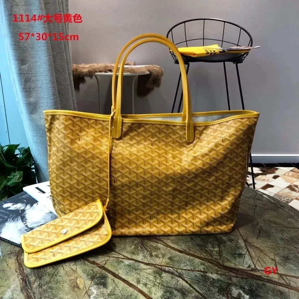 Goyard Goyard Saint Louis Large Yellow Tote Bag Yellow - 1