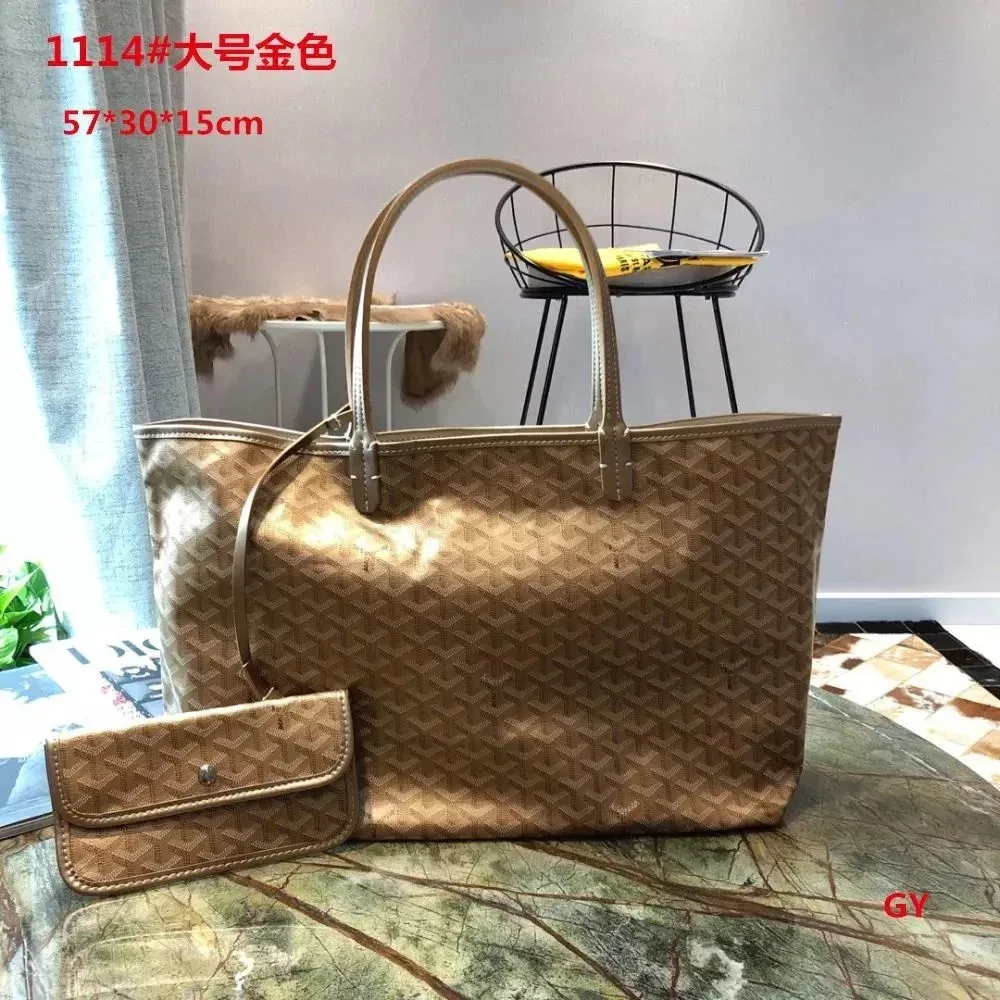 Goyard Goyard Saint Louis Large Gold Tote Bag Gold - 1