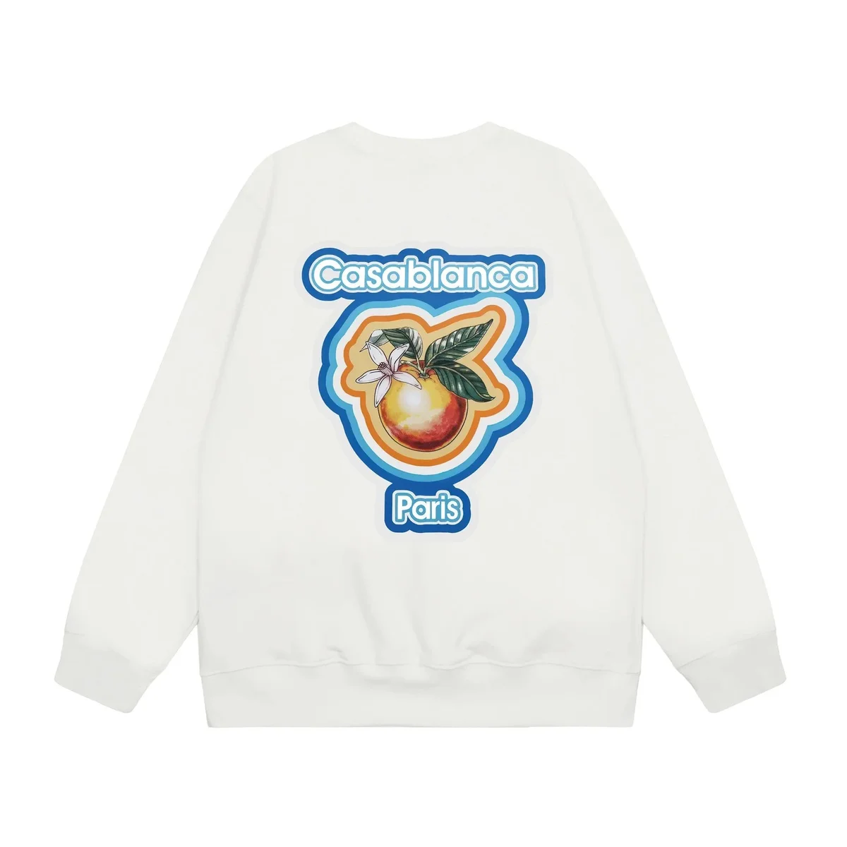 Casablanca Casablanca Tennis Club White Fruit Print Sweatshirt White - 1