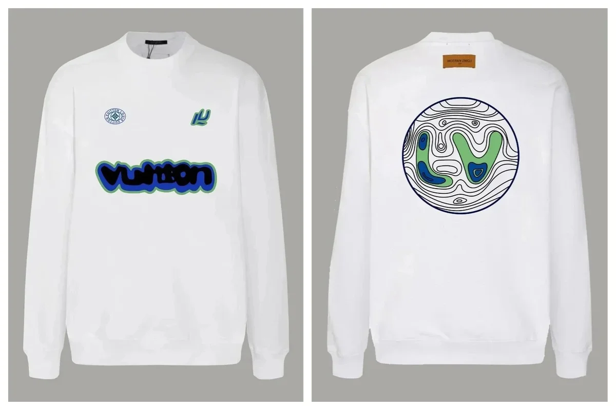 Louis Vuitton LV Topographic Sweatshirt White
