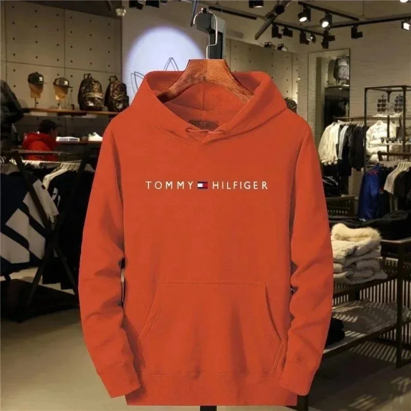 Tommy Hilfiger Tommy Hilfiger Orange Hoodie Sweatshirt Orange - 1