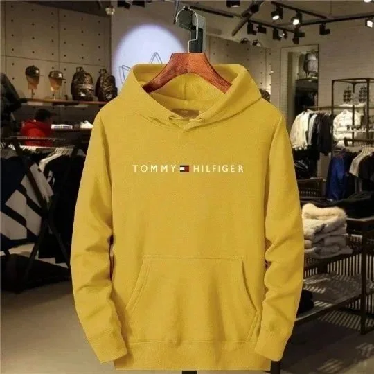 Tommy Hilfiger Tommy Hilfiger Yellow Hoodie Sweatshirt Yellow - 1