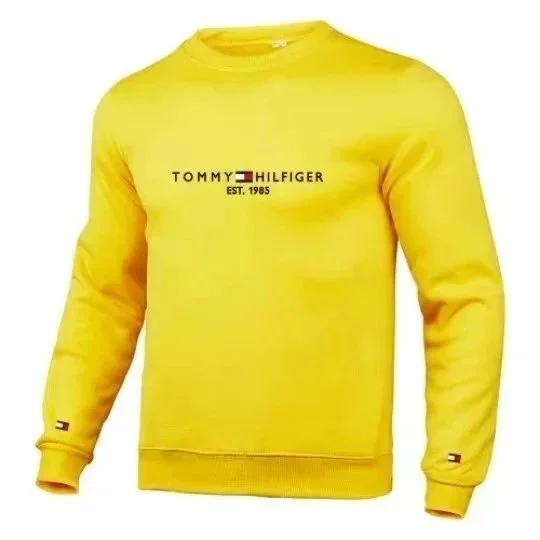 Tommy Hilfiger Tommy Hilfiger Yellow EST. 1985 Crewneck Sweatshirt Yellow - 1
