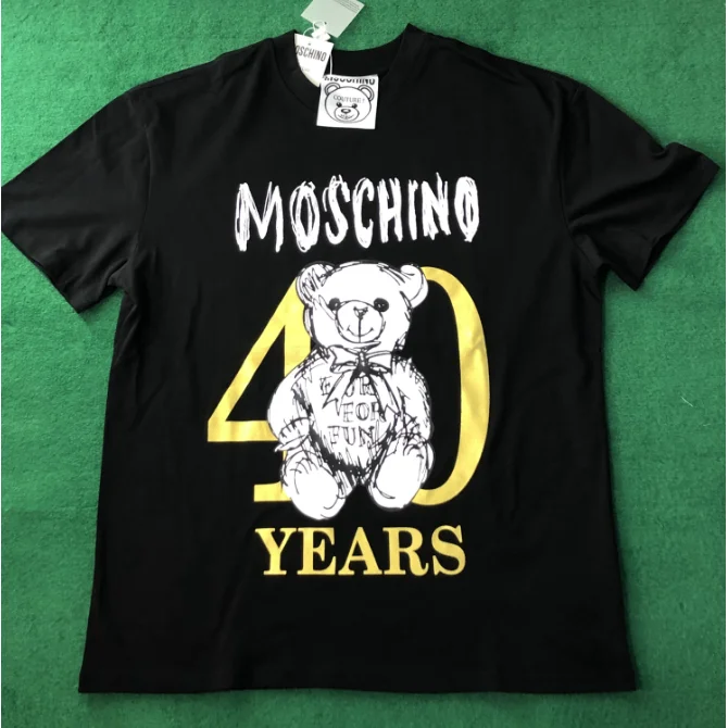 Moschino Moschino 40 Years Black Bear T-Shirt Black - 1