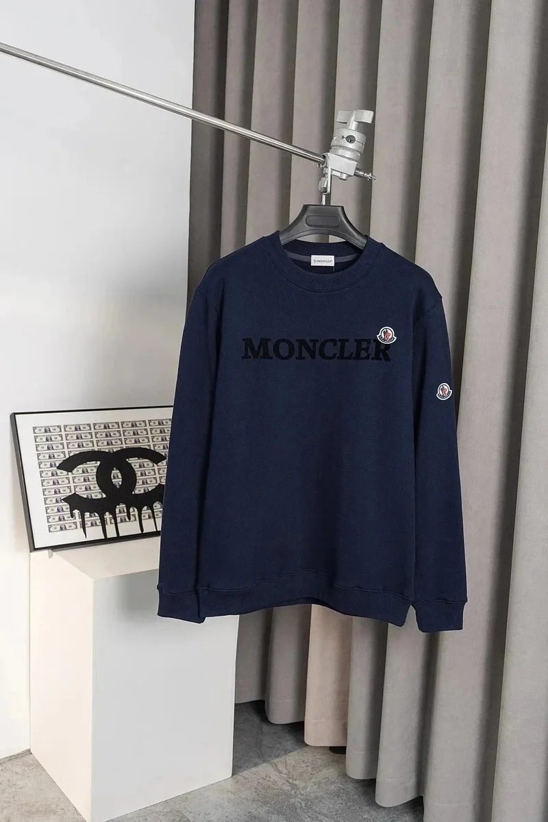 Moncler Moncler Navy Monogram Sweatshirt Navy - 1