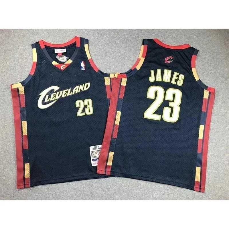 Other Cleveland Cavaliers #23 James Black Red Jersey Basketball Shirt Black - 1