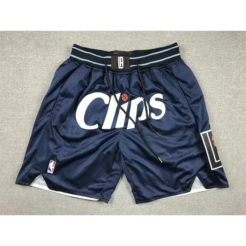 Other LA Clippers Basketball Shorts Deep Blue White 002 Navy - 1