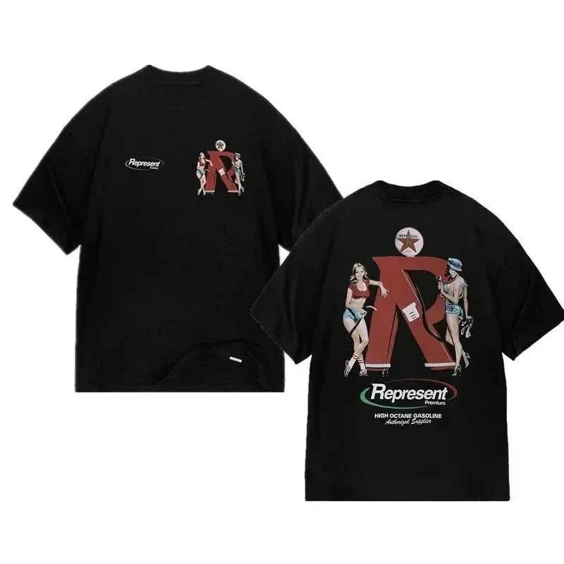 Represent Represent Owners Club Black Pin-Up T-Shirt Black - 1