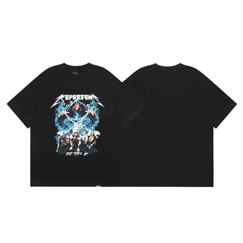 Represent Represent Owners Club Black Metallica Graphic T-Shirt Black - 1