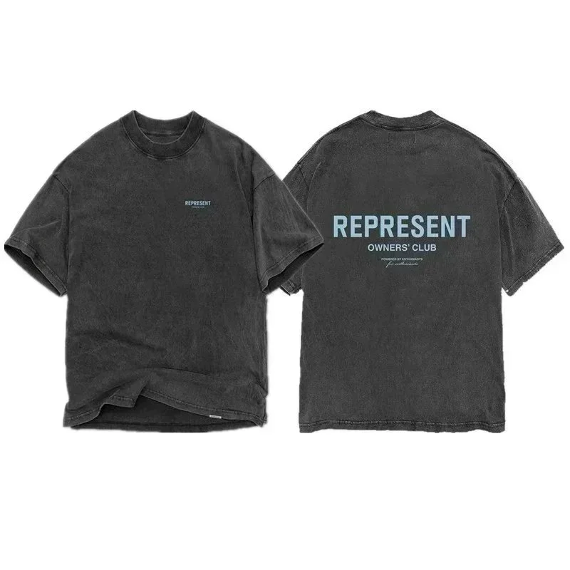 Represent Represent Owners Club Washed Black T-Shirt Black - 1