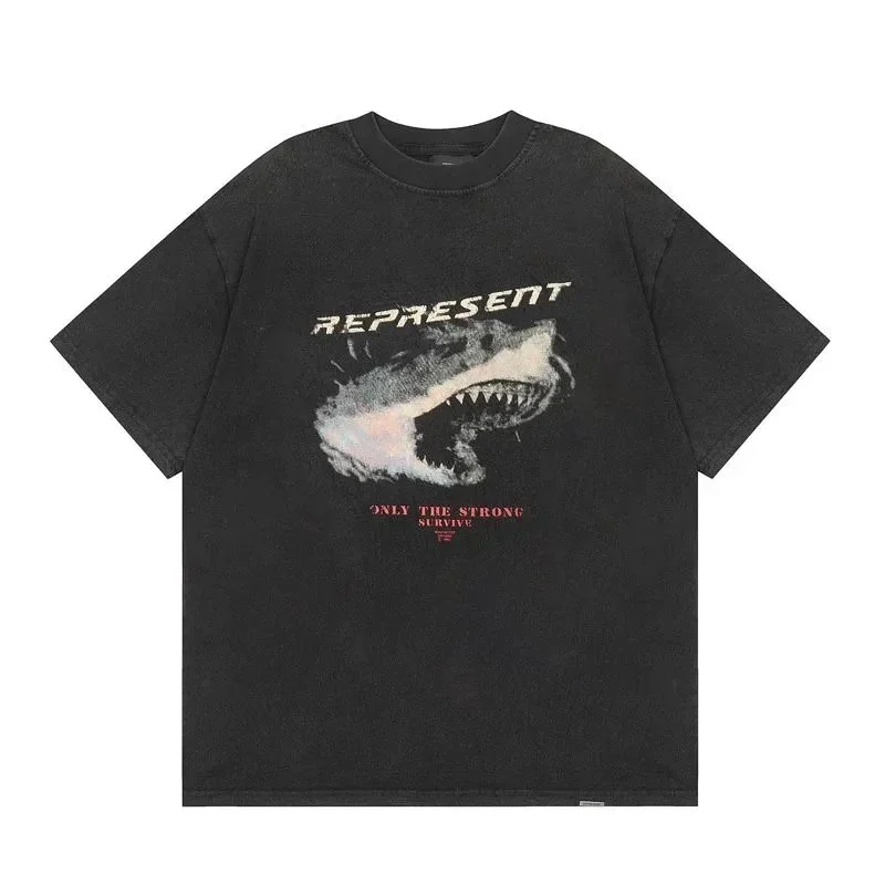 Represent Represent Owners Club Shark T-Shirt Black Black - 1