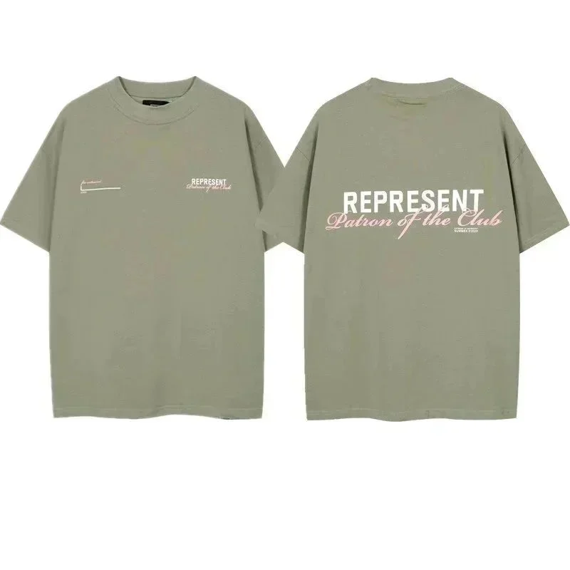 Represent Represent Owners Club Patron of the Club Olive T-Shirt Multicolor - 1