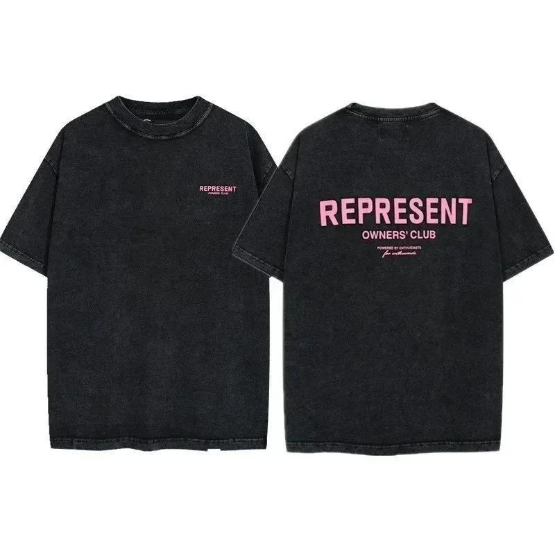 Represent Represent Owners Club Black Pink T-Shirt Black - 1