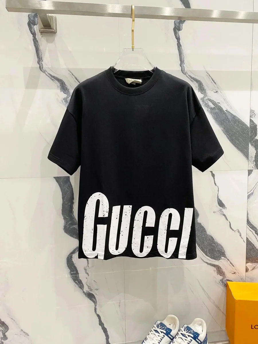 Gucci Gucci Black GUCCI Logo T-Shirt Black - 1