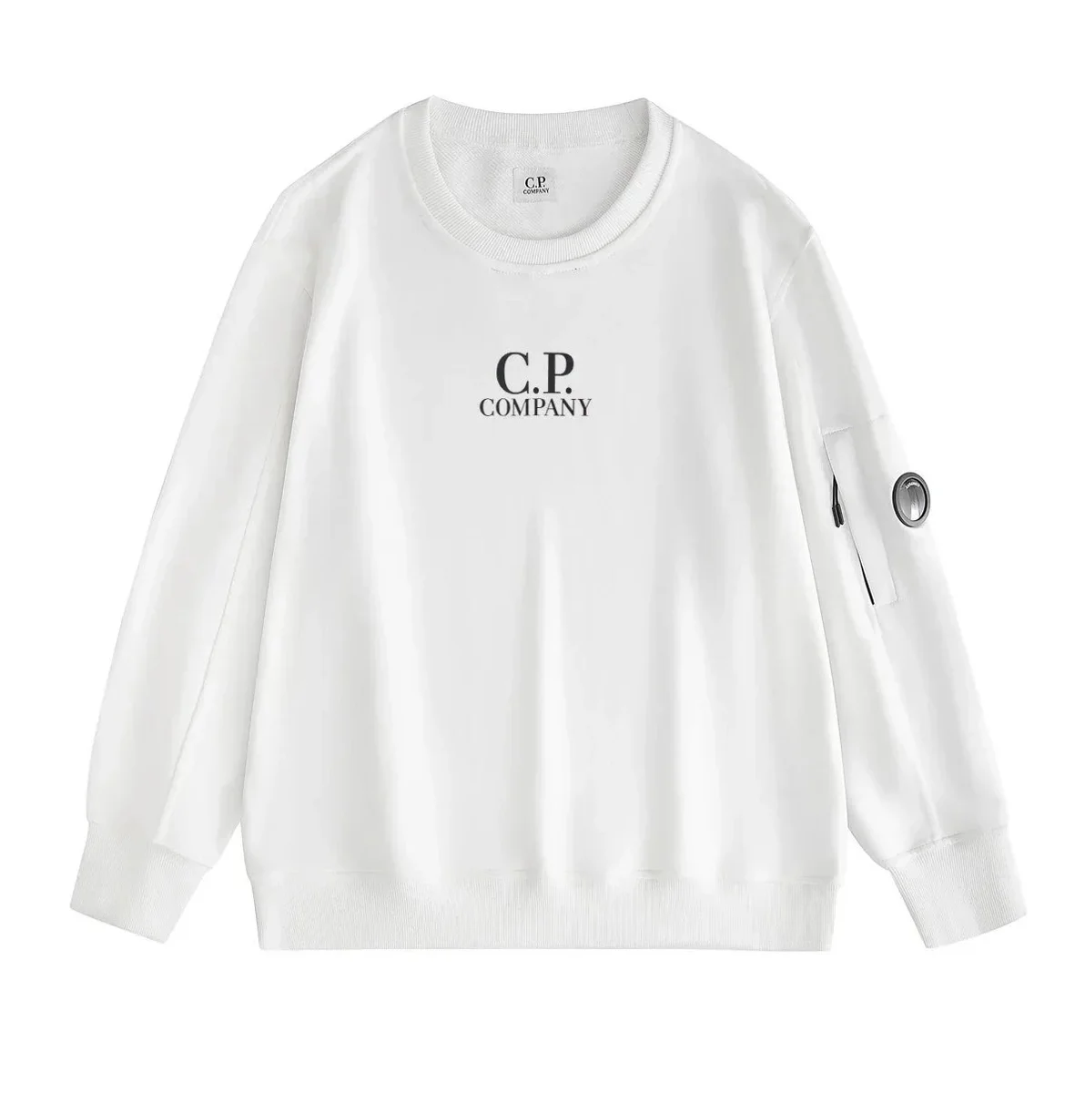 CP Company C.P. Company White Logo Sweatshirt White - 1