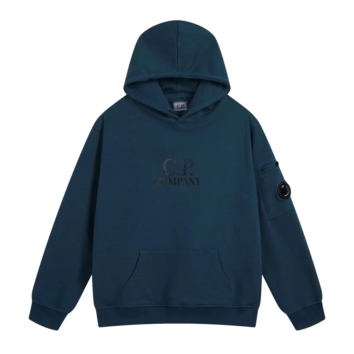 CP Company CP Company Goggle Hoodie Dark Blue Cotton Sweatshirt Navy - 1