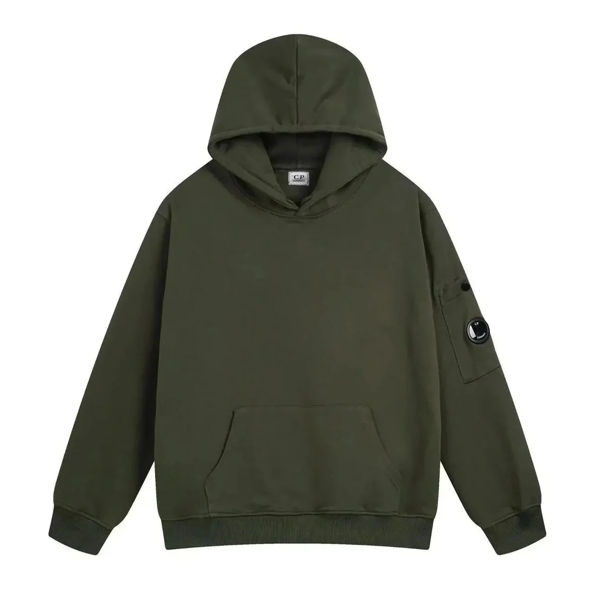 CP Company CP Company Goggle Hoodie Olive Green Sweatshirt Green - 1