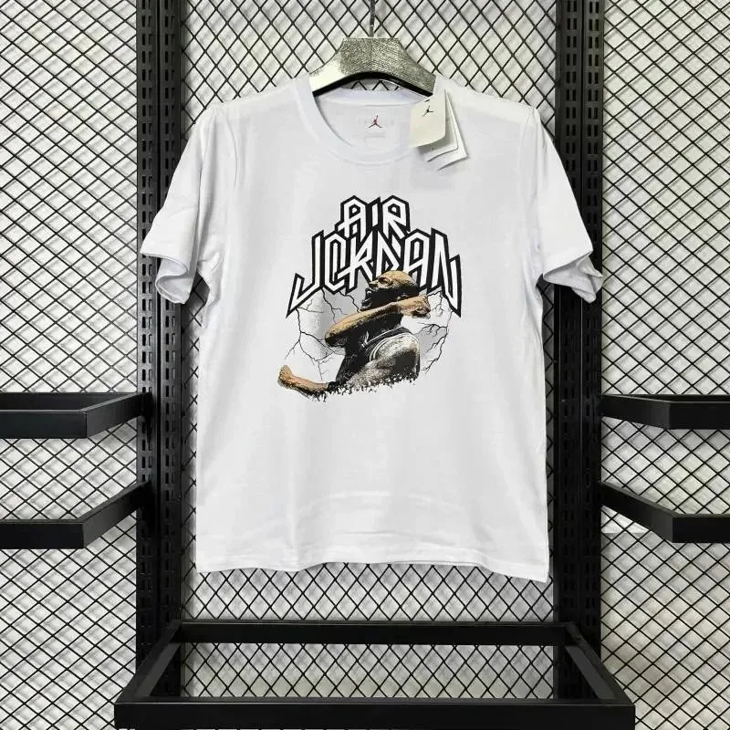 Jordan Nike Air Jordan White Graphic T-Shirt White - 1