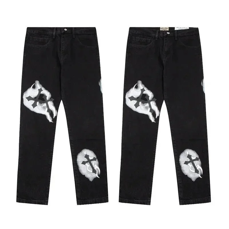 Gallery Dept. Gallery Dept. Art That Kills Black Cross Jeans Black - 1