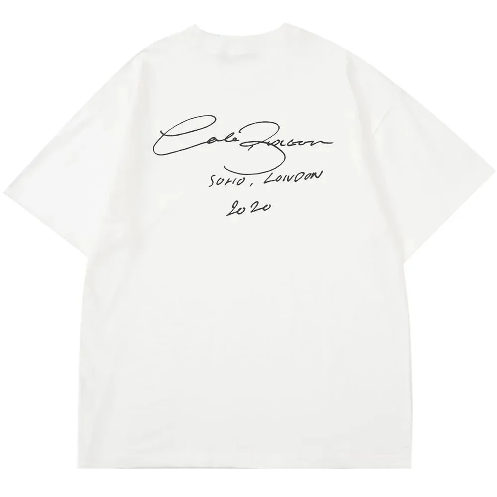 Other White Calze Brown SOHO, LONDON 2020 T-Shirt White - 1