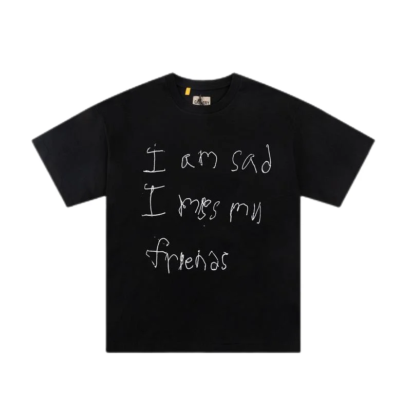 Gallery Dept. Gallery Dept. I am sad I miss my friends Black T-Shirt Black - 1