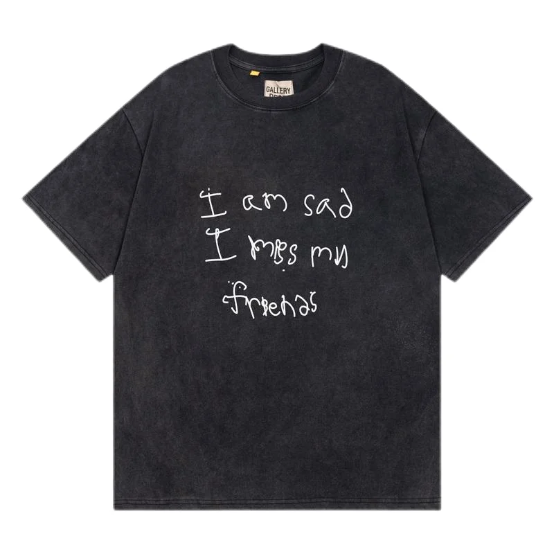 Gallery Dept. Gallery Dept. I am sad I miss my friends T-Shirt Black Black - 1