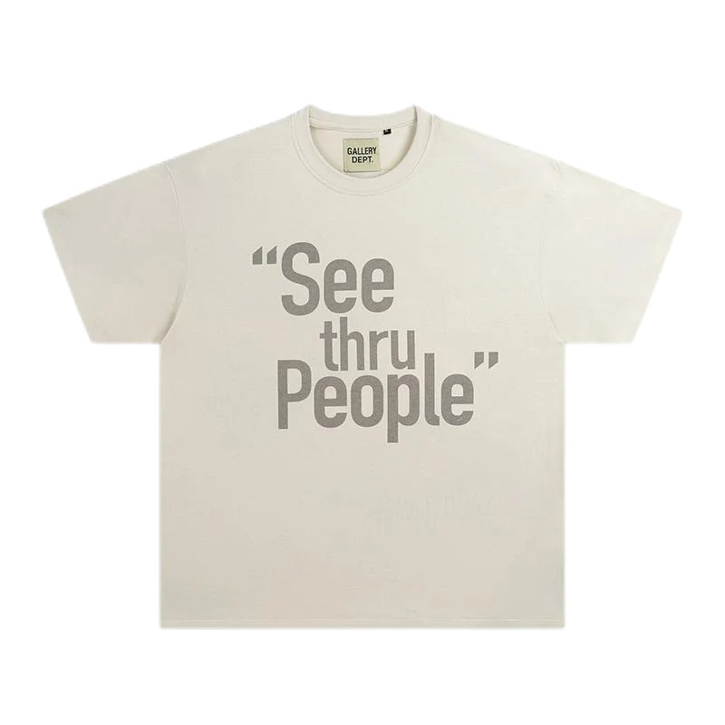 Gallery Dept. Gallery Dept. "See thru People" T-Shirt Cream Cream - 1