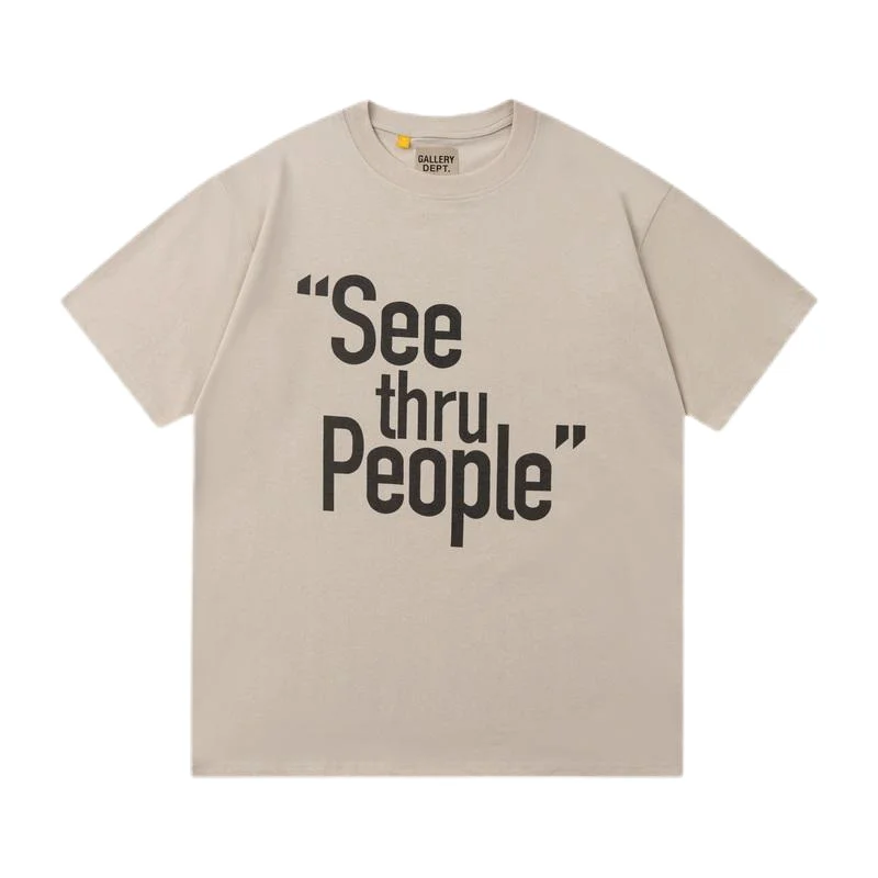 Gallery Dept. Gallery Dept. "See thru People" T-Shirt Beige Beige - 1