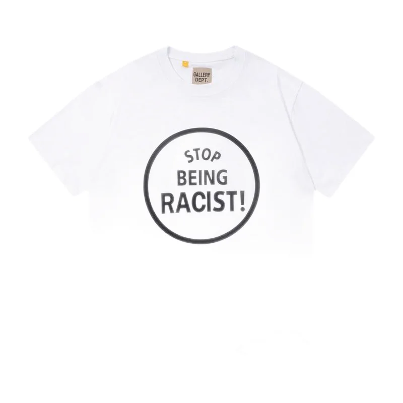 Gallery Dept. Gallery Dept. Art That Kills Stop Being Racist! White T-Shirt White - 1
