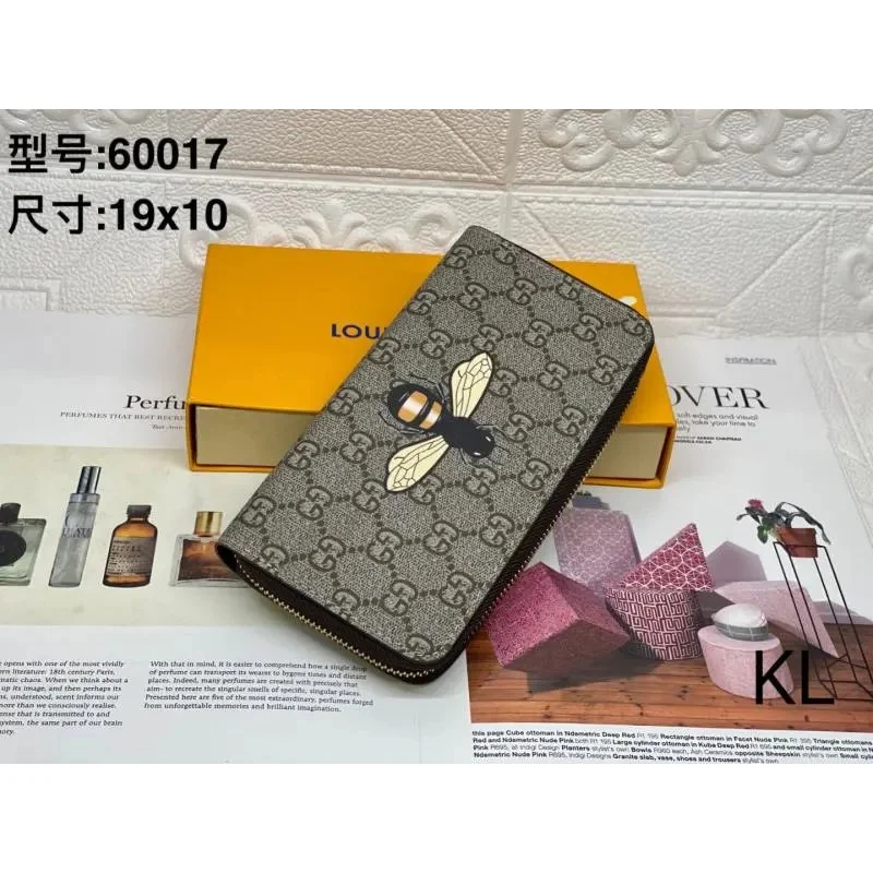 Gucci Gucci GG Marmont Bee Wallet Grey Grey - 1