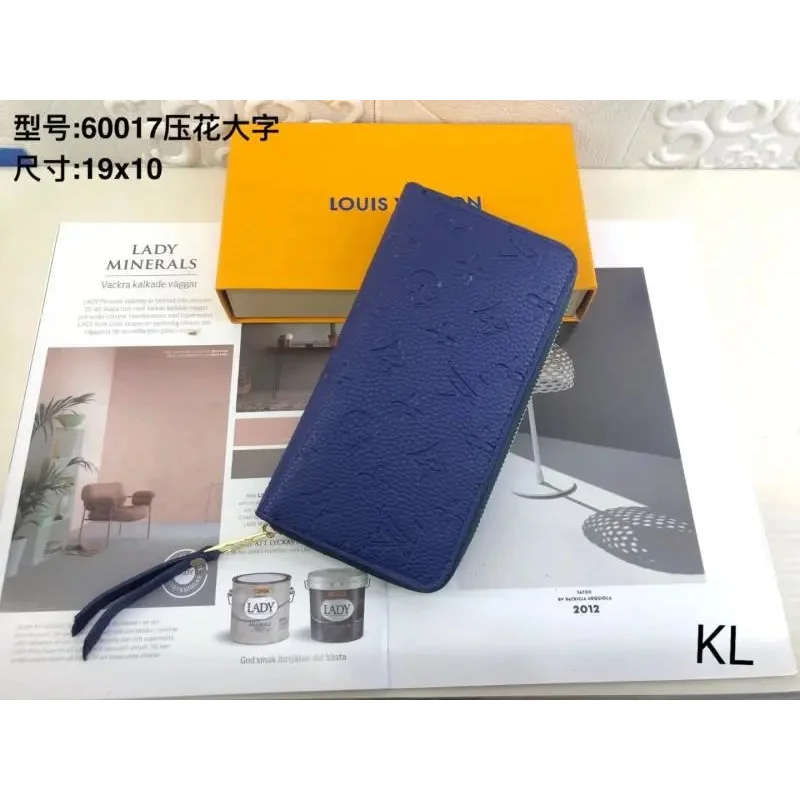 Louis Vuitton Louis Vuitton Neverfull Zip Wallet Blue Blue - 1