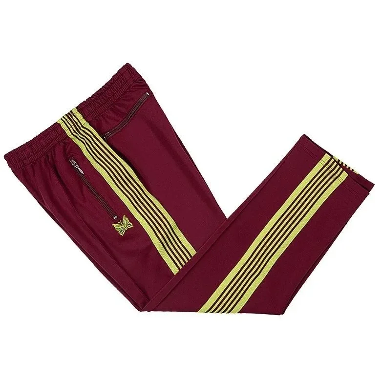 Needles Needles Wine Red & Yellow Track Pants Red - 1