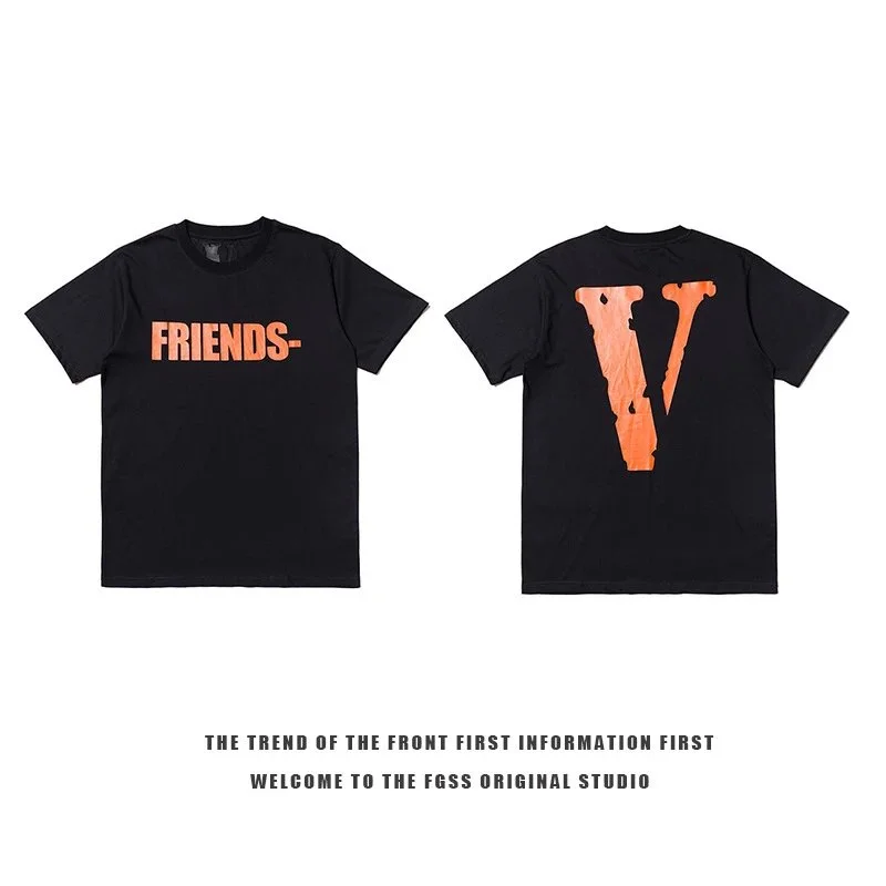 Other Black Friends V T-Shirt Black - 1
