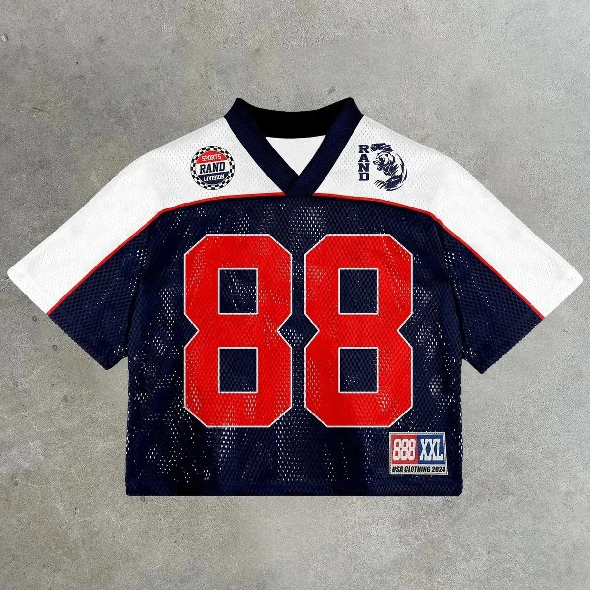 Other 05 White Blue American Football Jersey Navy - 1