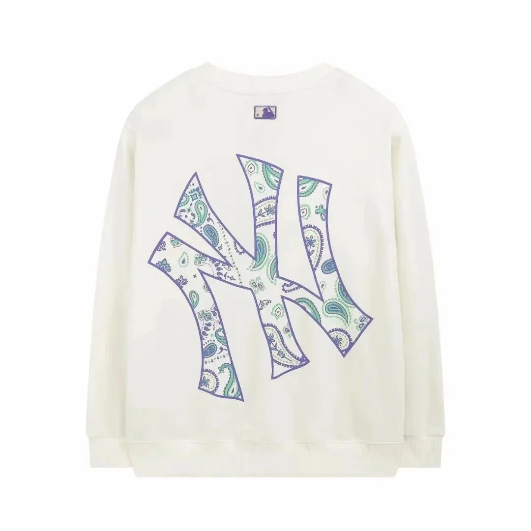 Other NY Yankees Paisley Print Crewneck Sweatshirt Cream - 1