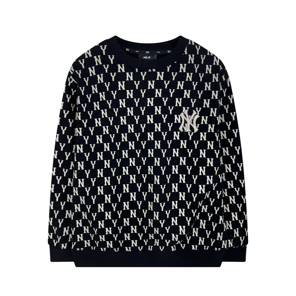 Other MLB NY Yankees All-Over Print Crewneck Sweatshirt Navy - 1